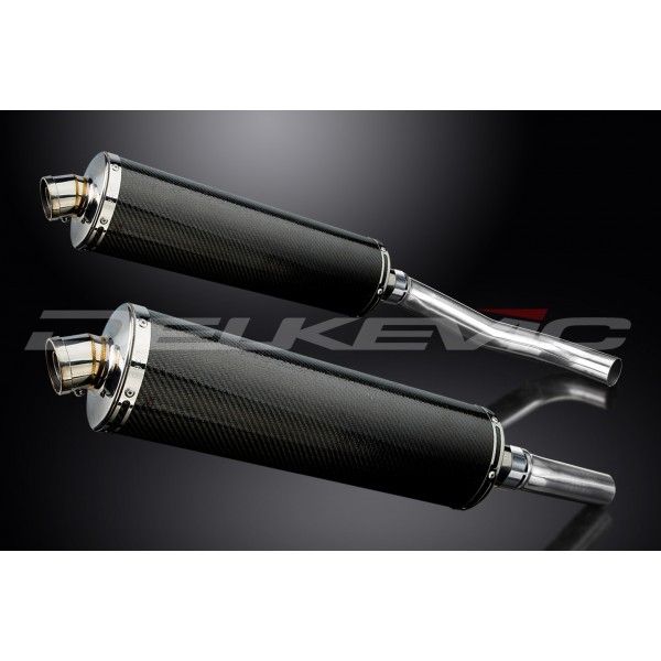 Delkevic slip-on kit Oval Carbon 450mm - Z1000 (2007-2009)