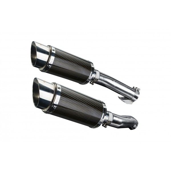 Delkevic slip-on kit Round Carbon 200mm - Z1000 (2010-2020)