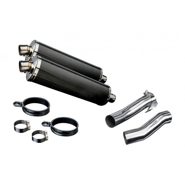 Delkevic slip-on kit Oval Carbon 450mm - Z1000 (2010-2020)