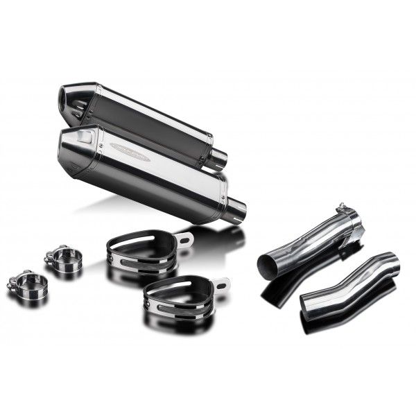 Delkevic slip-on kit Tri-Oval RVS 320mm - Z1000 (2010-2020)