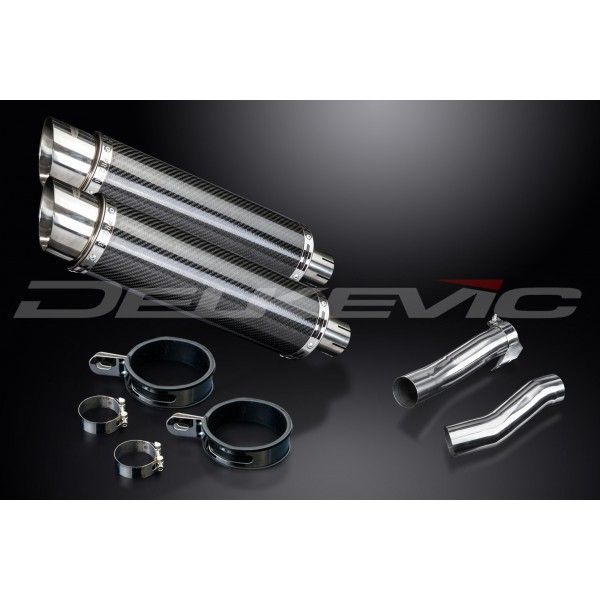 Delkevic slip-on kit Round Carbon 350mm - Z1000 (2010-2020)