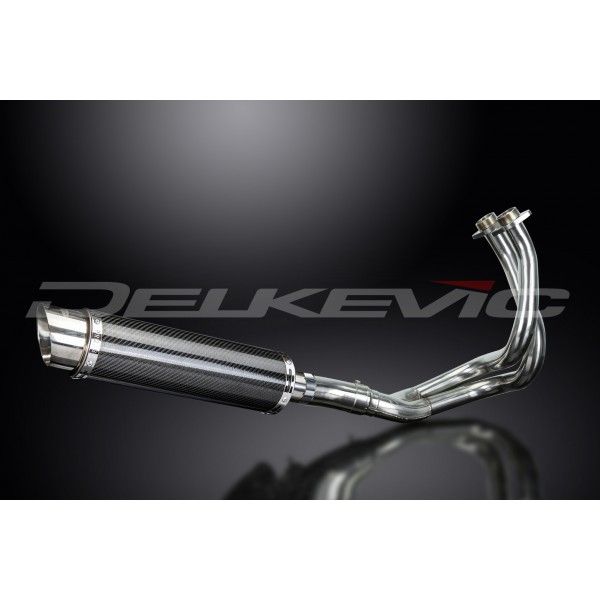 Delkevic volledig systeem Round Carbon 350mm - KLE650 VERSYS (2015-2020)