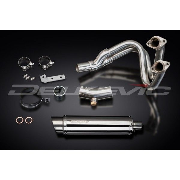 Delkevic volledig systeem Round RVS 350mm - KLE650 VERSYS (2015-2020)