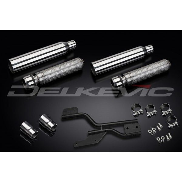 Delkevic slip-on kit Round RVS 410mm - VTX1800F (2004-2008)