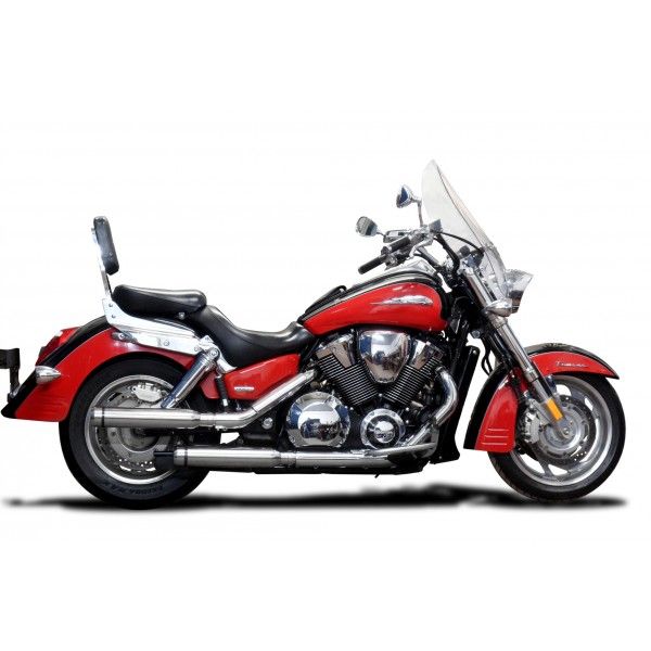 Delkevic slip-on kit Round RVS 410mm - VTX1800F (2004-2008)