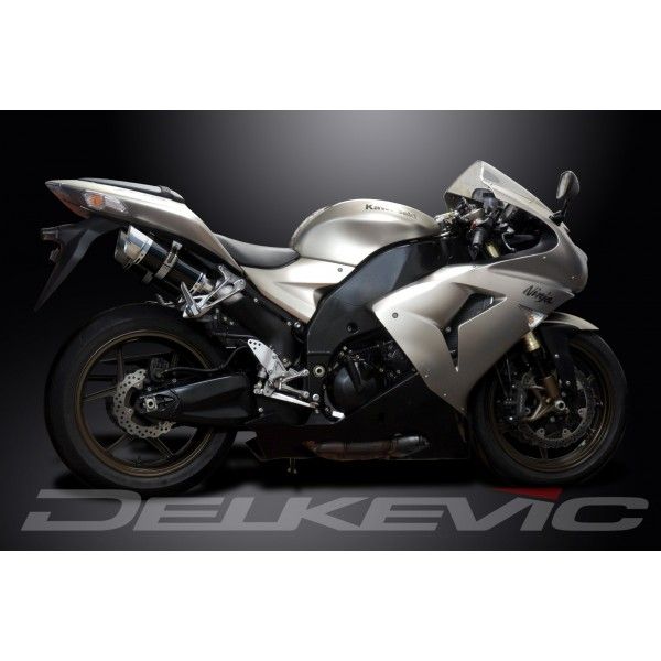 Delkevic slip-on kit Round Carbon 200mm - ZX-10R NINJA (2006-2007)