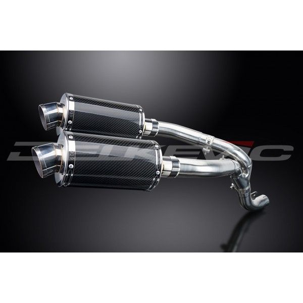 Delkevic slip-on kit Oval Carbon 225mm - ZX-10R NINJA (2006-2007)