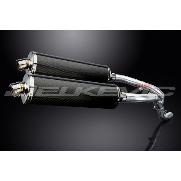 Delkevic slip-on kit Oval Carbon 450mm - ZX-10R NINJA (2006-2007)