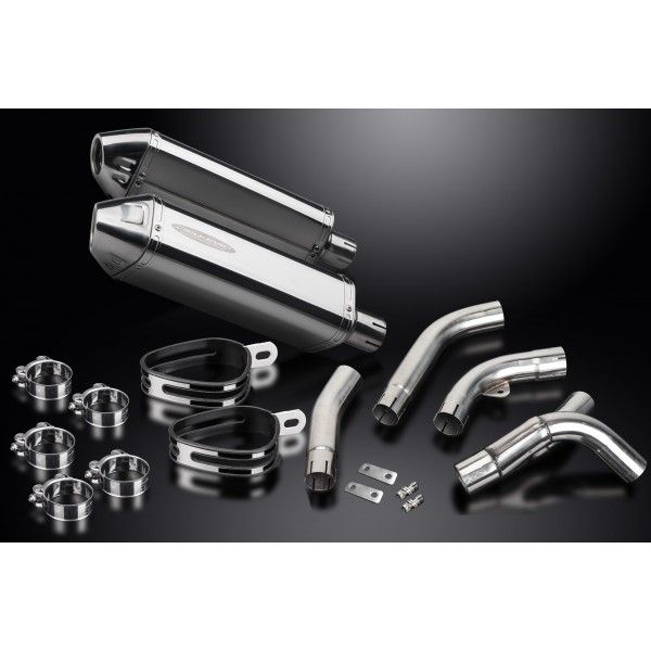 Delkevic slip-on kit Tri-Oval RVS 320mm - ZX-10R NINJA (2006-2007)