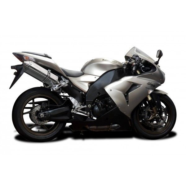 Delkevic slip-on kit Tri-Oval RVS 320mm - ZX-10R NINJA (2006-2007)