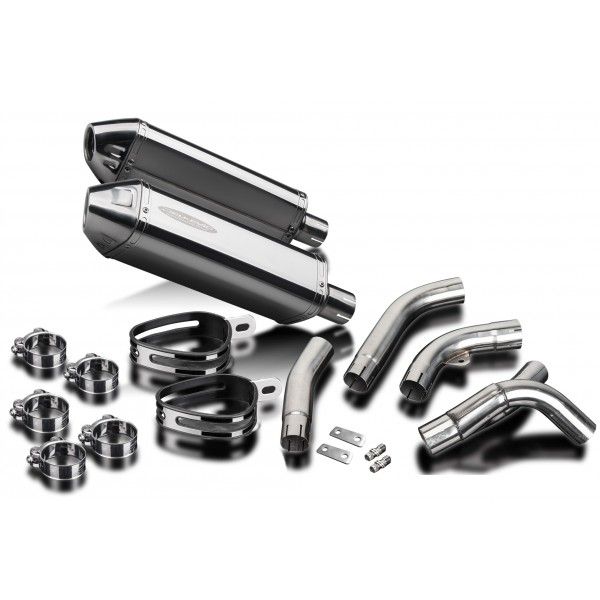 Delkevic slip-on kit Tri-Oval RVS 320mm - ZX-10R NINJA (2006-2007)
