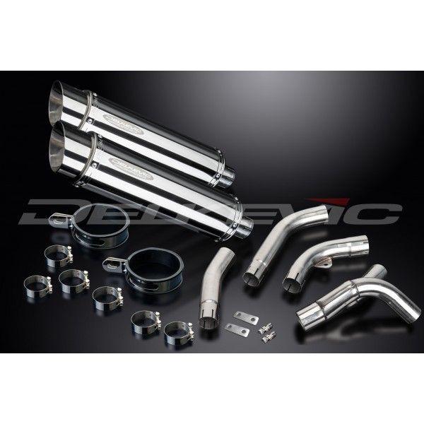 Delkevic slip-on kit Round RVS 350mm - ZX-10R NINJA (2006-2007)
