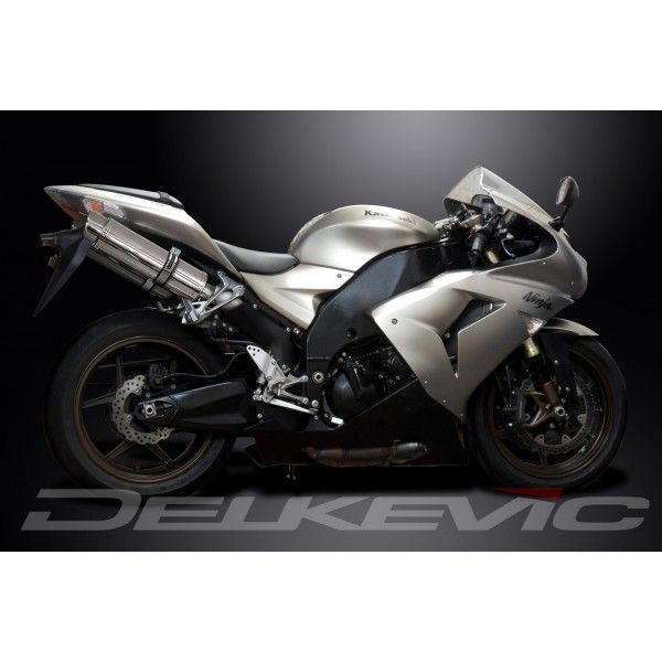 Delkevic slip-on kit Round RVS 350mm - ZX-10R NINJA (2006-2007)