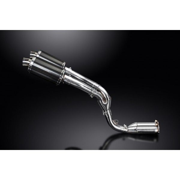 Delkevic slip-on kit Oval Carbon 225mm - ZX10R 06-07 DECAT