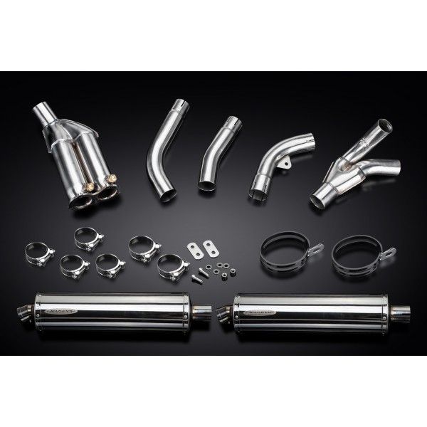 Delkevic slip-on kit Oval RVS 450mm - ZX10R 06-07 DECAT