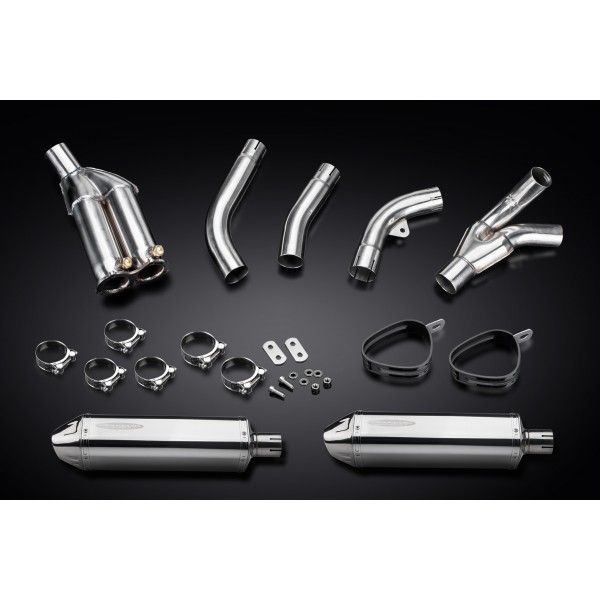 Delkevic slip-on kit Tri-Oval RVS 320mm - ZX10R 06-07 DECAT