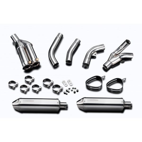 Delkevic slip-on kit Tri-Oval RVS 320mm - ZX10R 06-07 DECAT