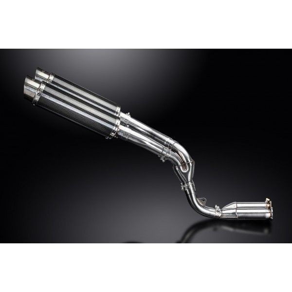 Delkevic slip-on kit Round Carbon 350mm - ZX10R 06-07 DECAT