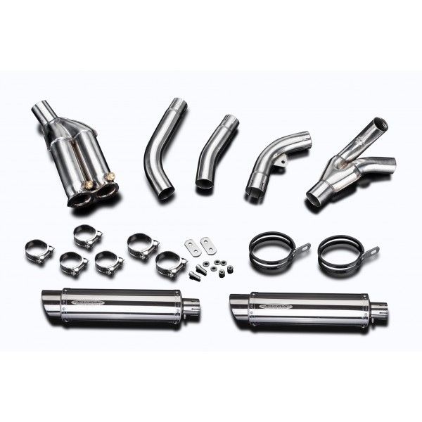 Delkevic slip-on kit Round RVS 350mm - ZX10R 06-07 DECAT