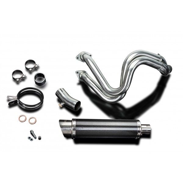 Delkevic volledig systeem Round Carbon 350mm - Ninja 650 (2017-2020)