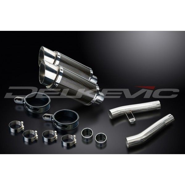 Delkevic slip-on kit Round Carbon 200mm - ZZR1200 (2002-2005)