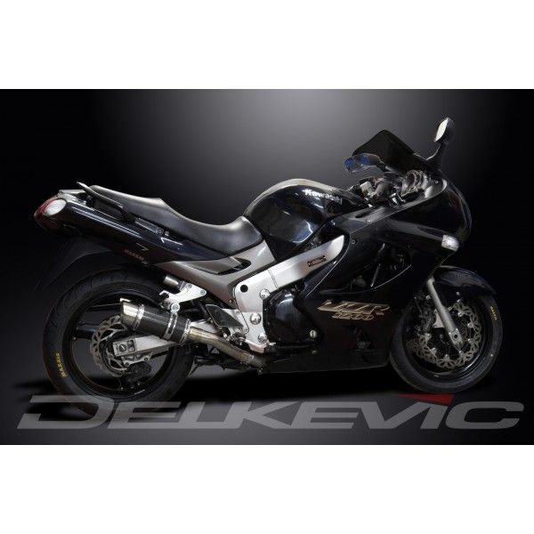 Delkevic slip-on kit Round Carbon 200mm - ZZR1200 (2002-2005)