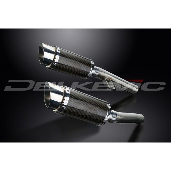 Delkevic slip-on kit Round Carbon 200mm - ZZR1200 (2002-2005)