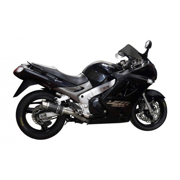 Delkevic slip-on kit Round Carbon 200mm - ZZR1200 (2002-2005)