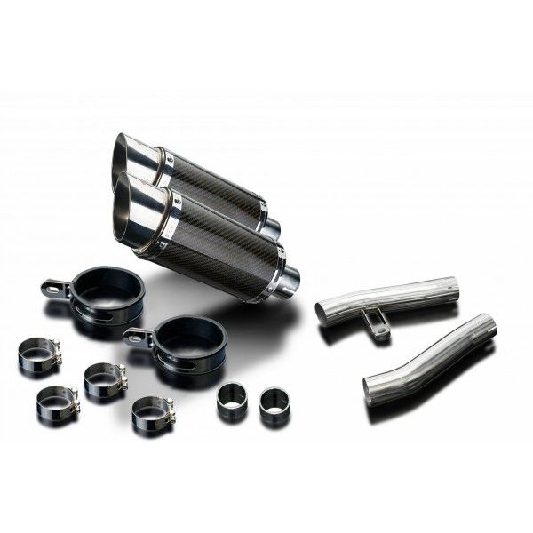 Delkevic slip-on kit Round Carbon 200mm - ZZR1200 (2002-2005)