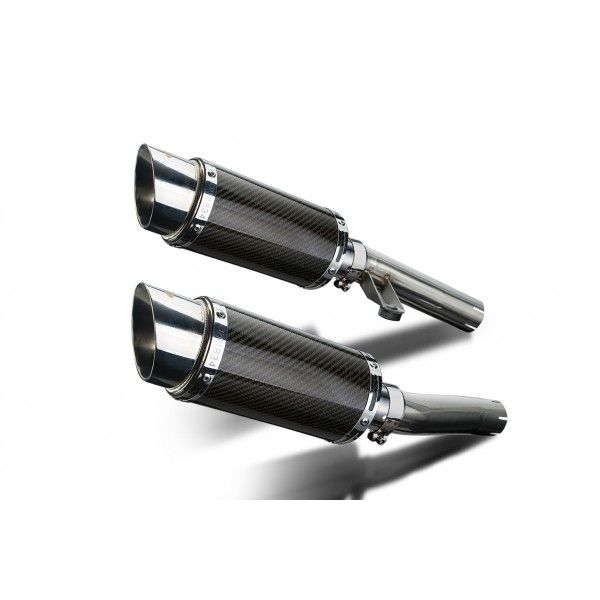 Delkevic slip-on kit Round Carbon 200mm - ZZR1200 (2002-2005)