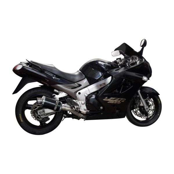 Delkevic slip-on kit Oval Carbon 225mm - ZZR1200 (2002-2005)