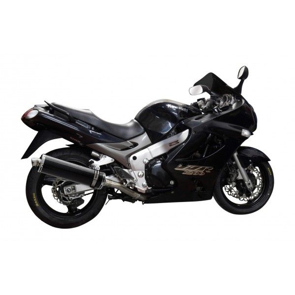 Delkevic slip-on kit Oval Carbon 450mm - ZZR1200 (2002-2005)