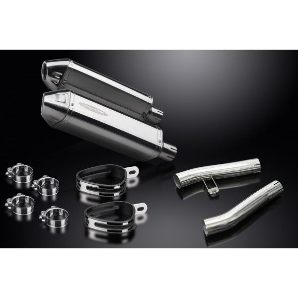 Delkevic slip-on kit Tri-Oval RVS 320mm - ZZR1200 (2002-2005)