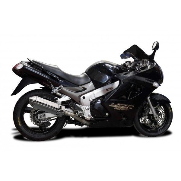 Delkevic slip-on kit Tri-Oval RVS 320mm - ZZR1200 (2002-2005)