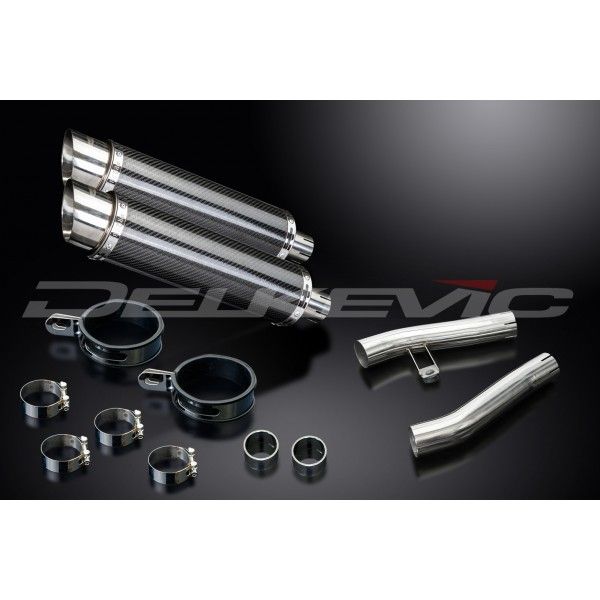 Delkevic slip-on kit Round Carbon 350mm - ZZR1200 (2002-2005)