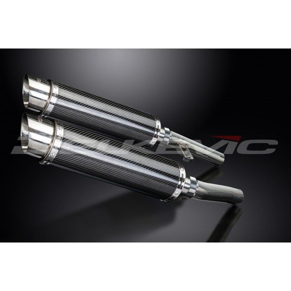 Delkevic slip-on kit Round Carbon 350mm - ZZR1200 (2002-2005)
