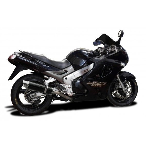 Delkevic slip-on kit Round Carbon 350mm - ZZR1200 (2002-2005)