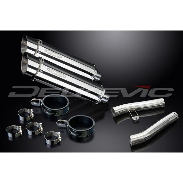 Delkevic slip-on kit Round RVS 350mm - ZZR1200 (2002-2005)