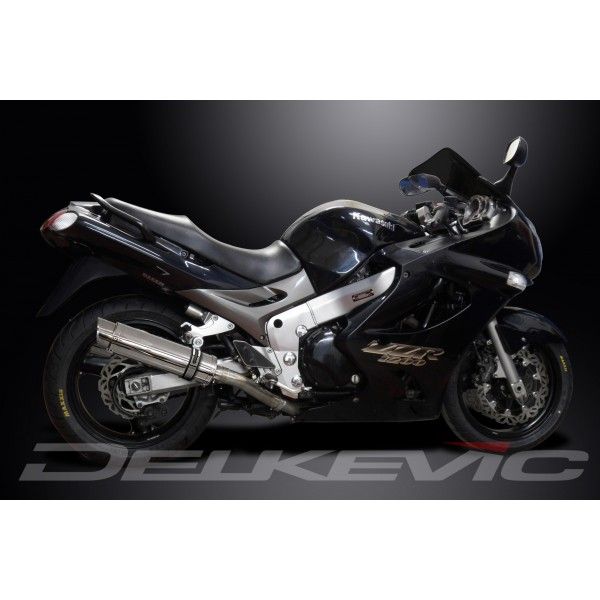 Delkevic slip-on kit Round RVS 350mm - ZZR1200 (2002-2005)