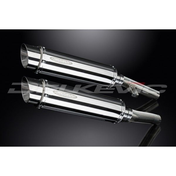 Delkevic slip-on kit Round RVS 350mm - ZZR1200 (2002-2005)