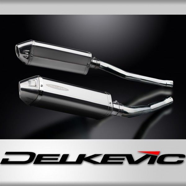 Delkevic slip-on kit Tri-Oval RVS 320mm - ZZR1400/ZX14 (2006-2007)