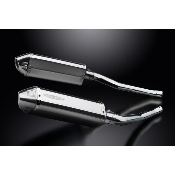 Delkevic slip-on kit Tri-Oval RVS 320mm - ZZR1400/ZX14 (2006-2007)