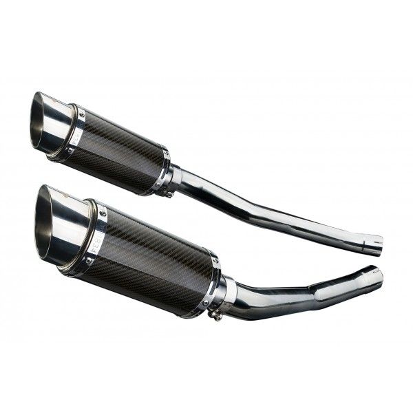 Delkevic slip-on kit Round Carbon 200mm - ZZR1400/ZX14 (2006-2007)