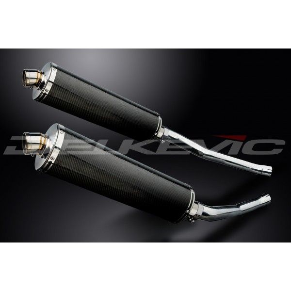 Delkevic slip-on kit Oval Carbon 450mm - ZZR1400/ZX14 (2006-2007)