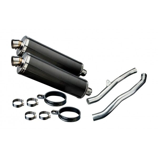 Delkevic slip-on kit Oval Carbon 450mm - ZZR1400/ZX14 (2006-2007)