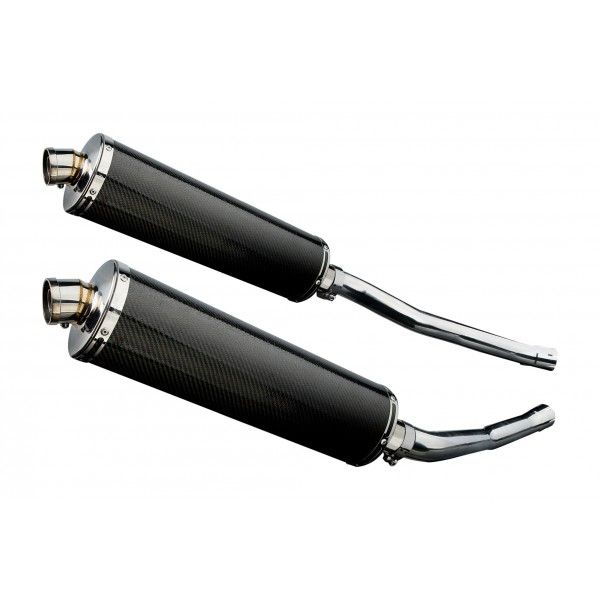 Delkevic slip-on kit Oval Carbon 450mm - ZZR1400/ZX14 (2006-2007)