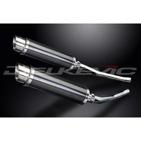 Delkevic slip-on kit Round Carbon 350mm - ZZR1400/ZX14 (2006-2007)