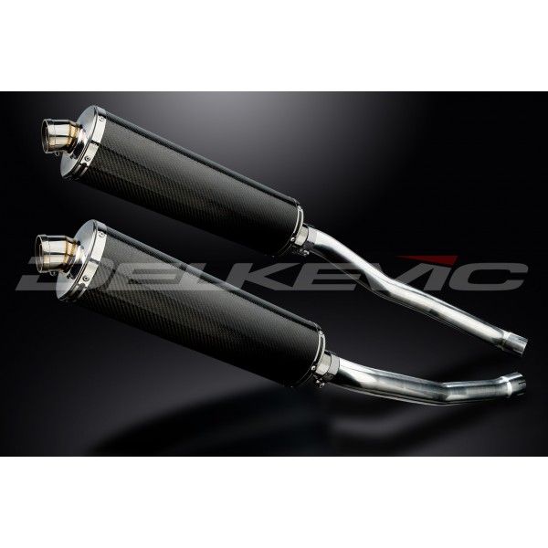 Delkevic slip-on kit Oval Carbon 450mm - ZZR1400/ZX14 (2008-2011)