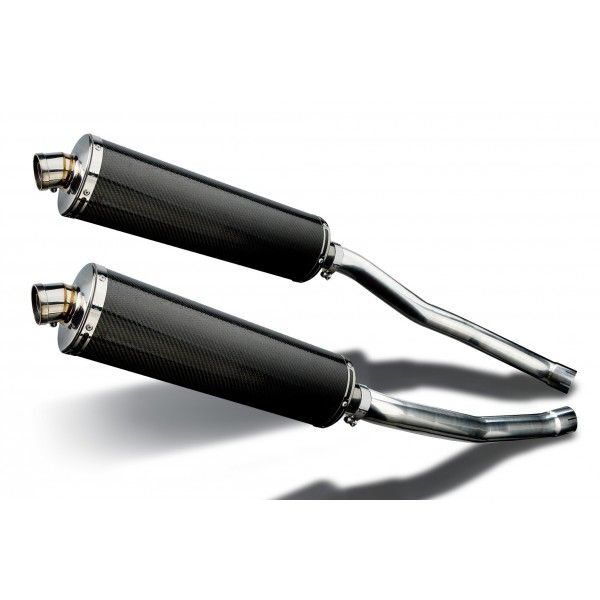 Delkevic slip-on kit Oval Carbon 450mm - ZZR1400/ZX14 (2008-2011)