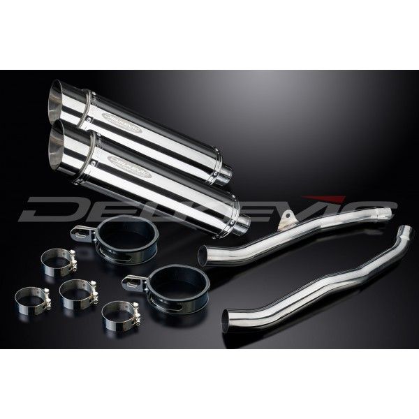 Delkevic slip-on kit Round RVS 350mm - ZZR1400/ZX14 (2008-2011)